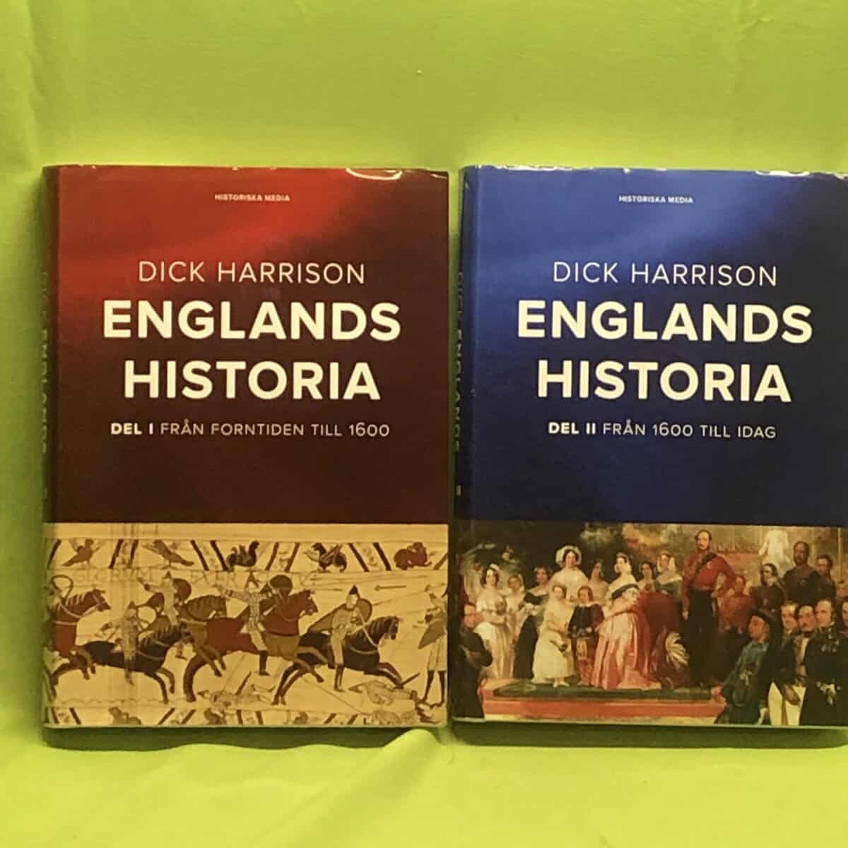 Dick Harrison : Englands historia del 1 - 2 (1. från forntiden till 1600 - 2.Från 1600 till idag)