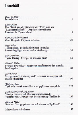 Dieter K. Müller : Tyskland i Sverige & Sverige i Tyskland (dedikation)