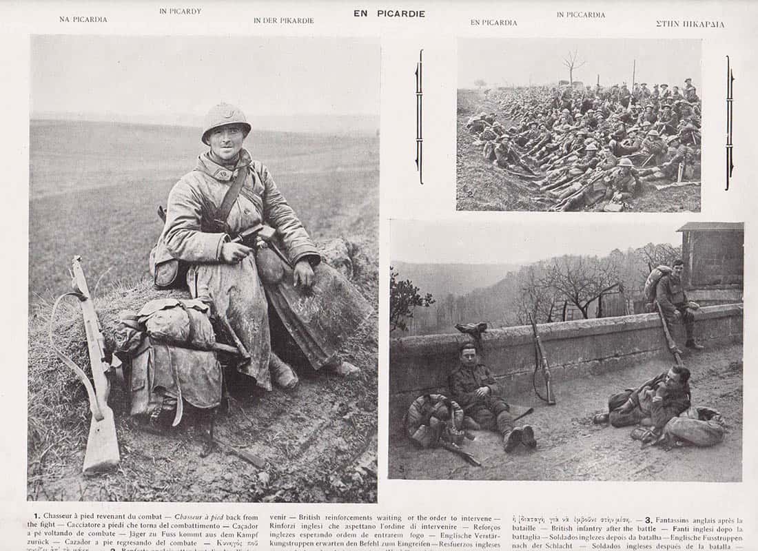 Docteur Langleur : La France et ses alliés. Documents de la section photographique de l'armée francaise (Frankrike och dess allierade. Dokument från den franska arméns fotografiska avdelning). No 3. La vie sous le canon. Reims