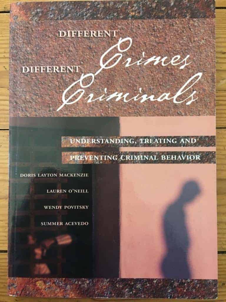 Doris L. MacKenzie : Different crimes different criminals