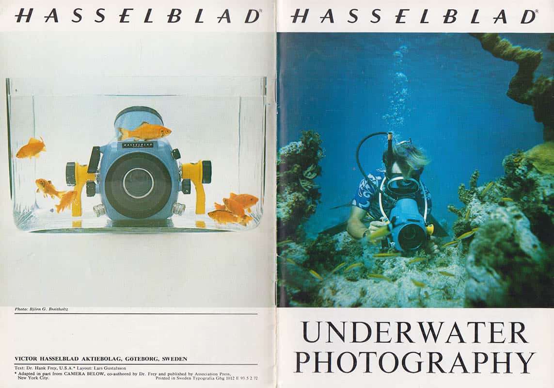 Dr. Hank Frey : Underwater Photography. Utgiven av Victor Hasselblad AB, Göteborg