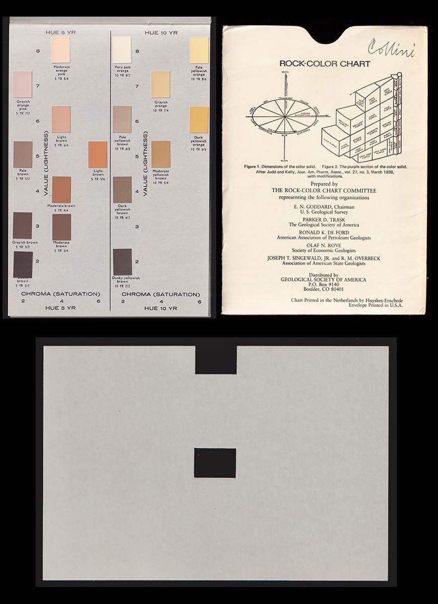 E. N Goddard : Rock-Color Chart (färgkarta för stenar)