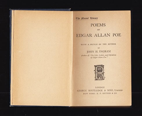 Edgar Allan Poe : Poems of Edgar Allan Poe. With a Sketch of the Author by John. H. Ingram