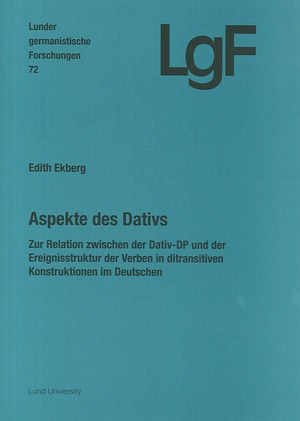 Edith Ekberg : Aspekte des Dativs