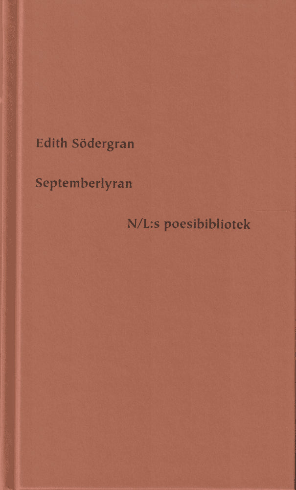 Edith Södergran : Septemberlyran