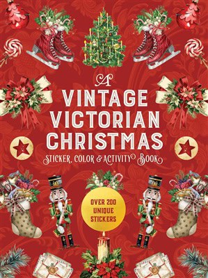 Editors of Chartwell Books : A Vintage Victorian Christmas Sticker, Color & Activity Book