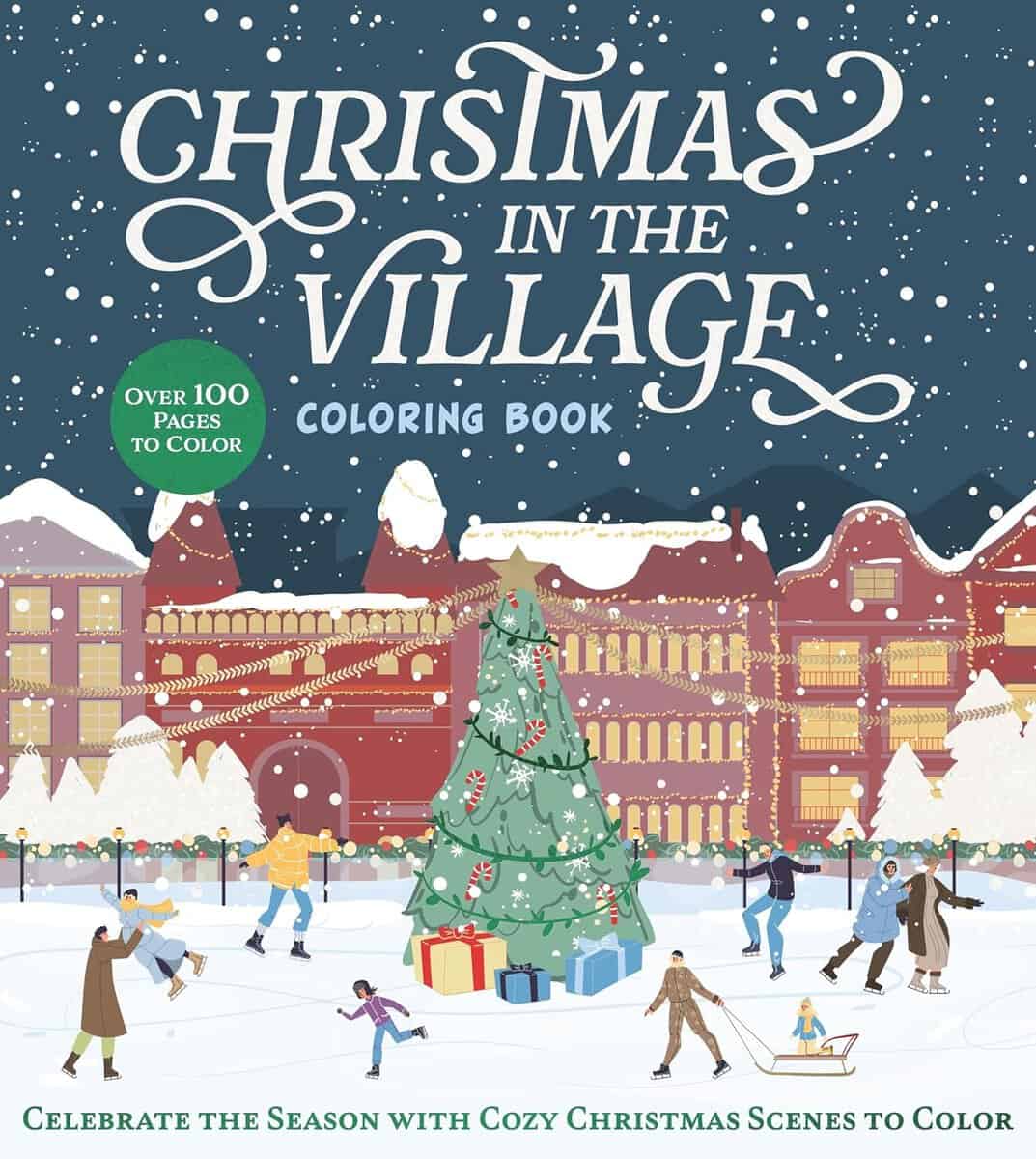 Editors of Chartwell Books : Christmas in the Village Coloring Book