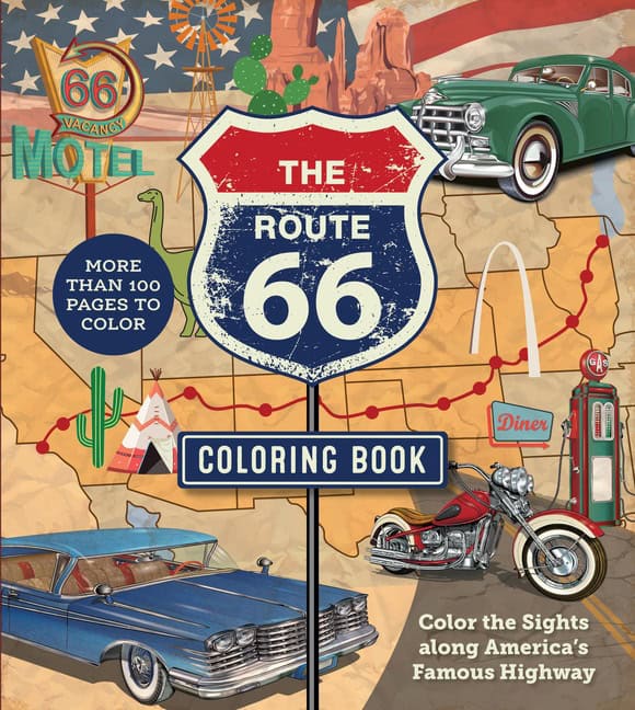 Editors of Chartwell Books : The Route 66 Coloring Book