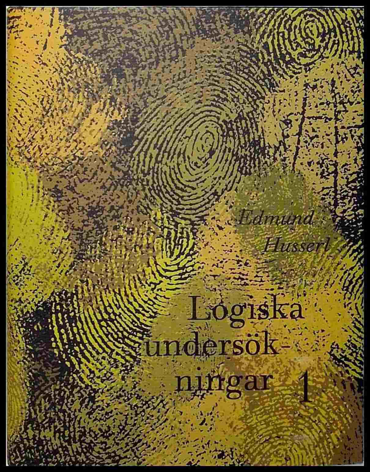 Edmund Husserl : Logiska undersökningar
