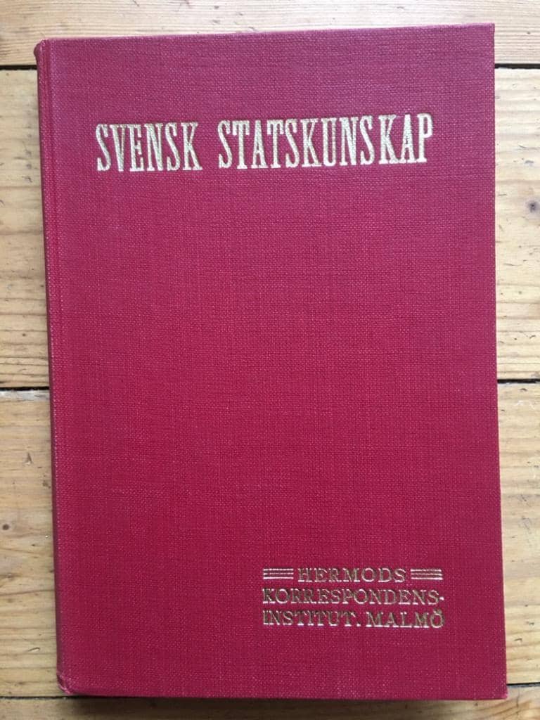 Edvard Thermaenius : Svensk Statskunskap