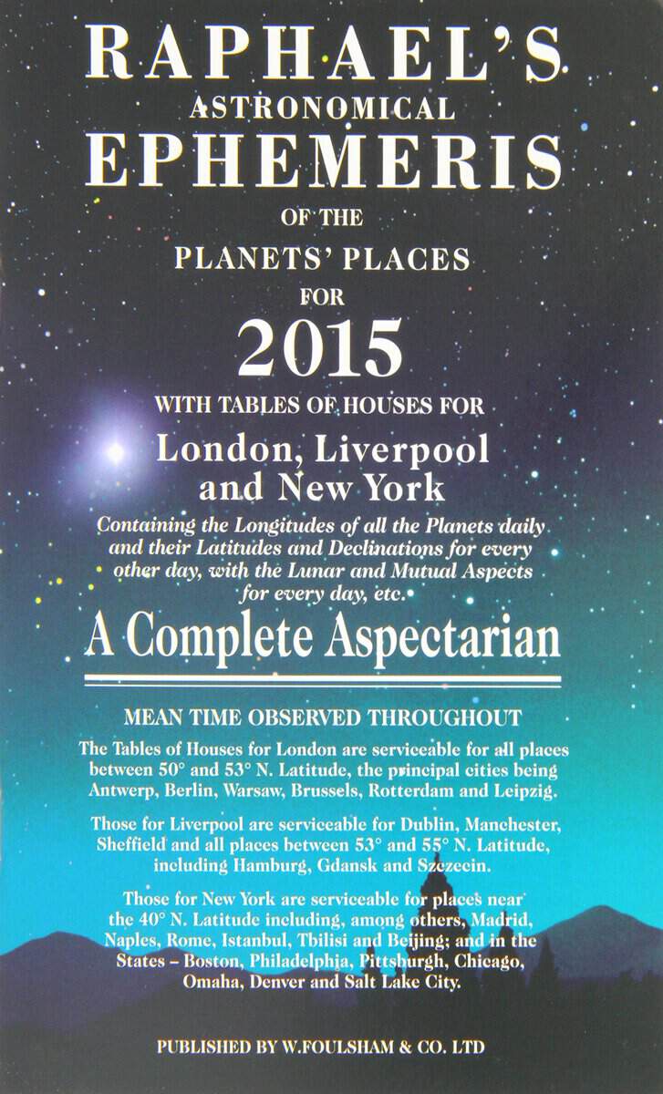 Edwin Raphael : Raphael's Astronomical Ephemeris 2015