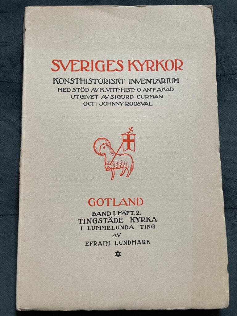 Efraim Lundmark : Sveriges kyrkor Gotland band I häfte 2