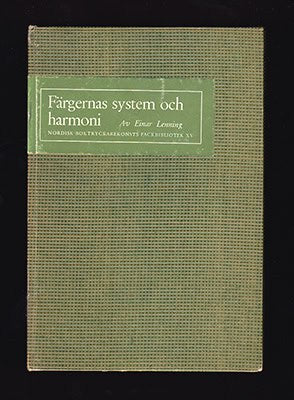 Einar Lenning : Färgernas system och harmoni