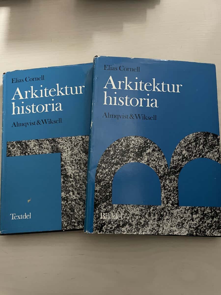 Elias Cornell : Arkitekturhistoria I-II (1-2) Textdel och bilddel
