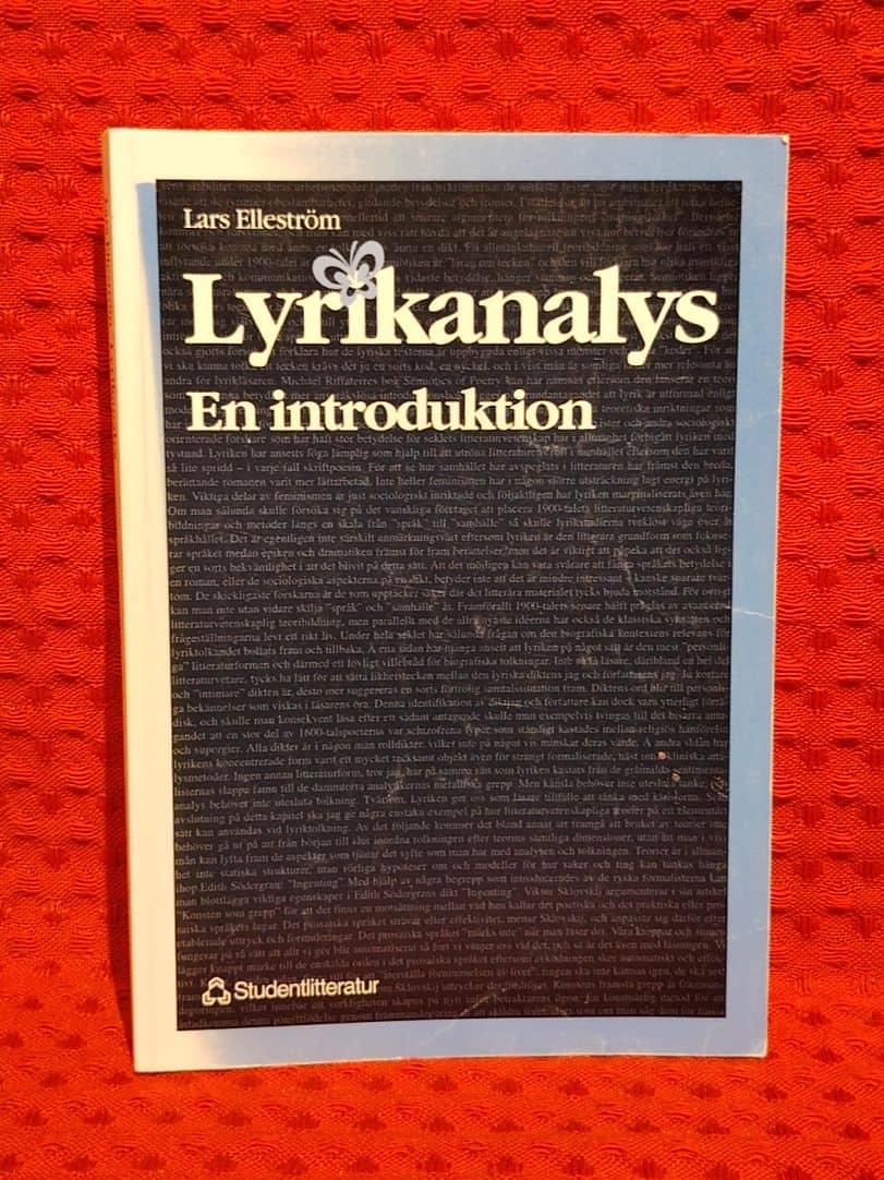Elleström, Lars, 1960- : Lyrikanalys