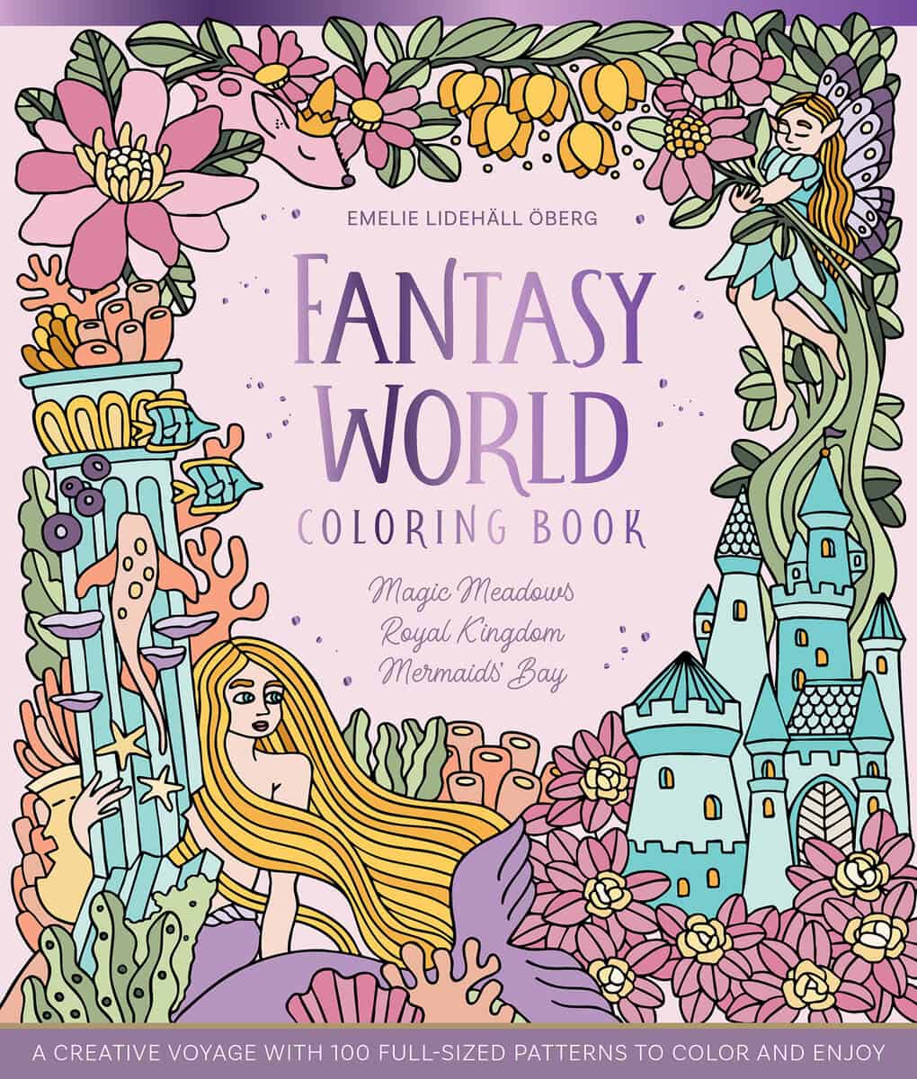Emelie Lidehäll Öberg : Fantasy World Coloring Book