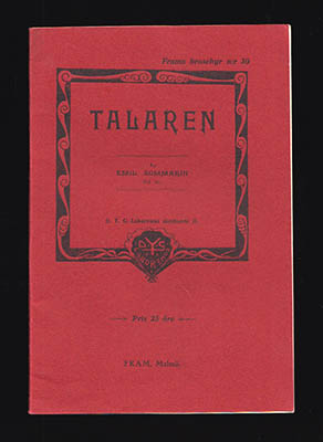 Emil Sommarin : Talaren