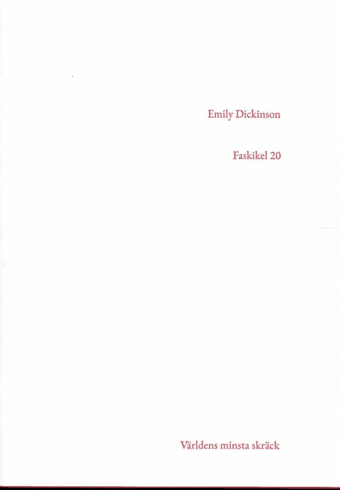 Emily Dickinson : Faskikel 20