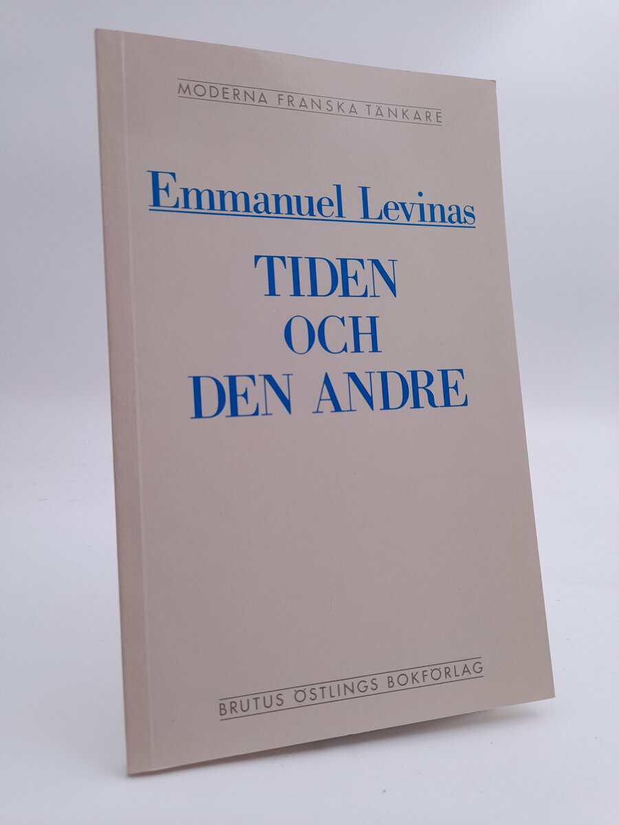 Emmanuel Levinas : Tiden och den andre