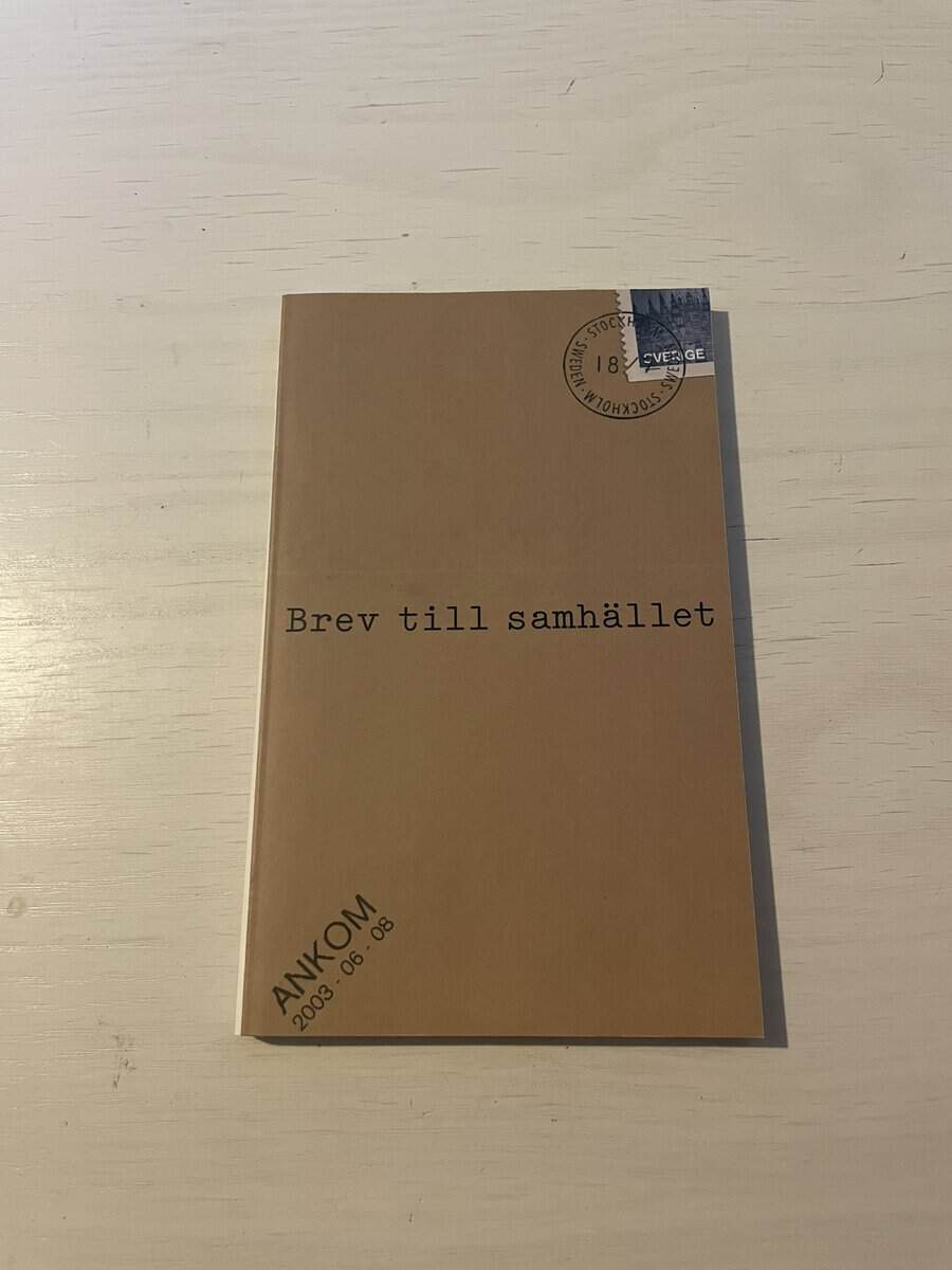 Eric Ericson : Brev till samhället