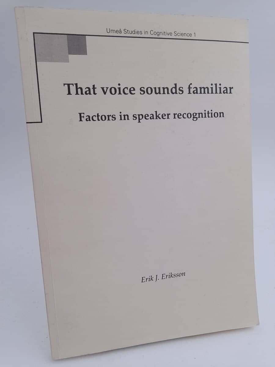 Erik J. Eriksson : That voice sounds familiar