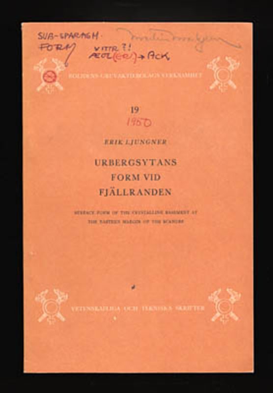 Erik . Ljungner : Urbergsytans form vid fjällranden