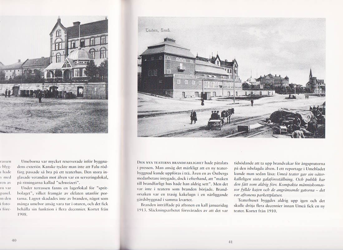 Erik Thelaus : Gamla vykort från Umeå. En bildsvit med text av Erik Thelaus