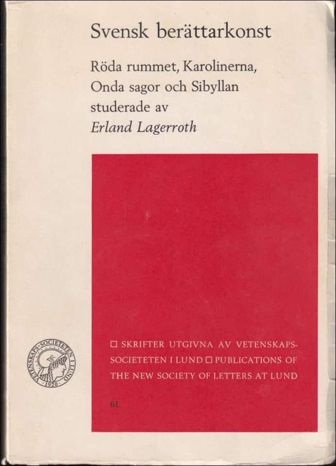 Erland Lagerroth : Svensk berättarkonst