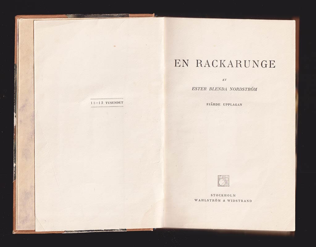 Ester Blenda Nordström : En rackarunge