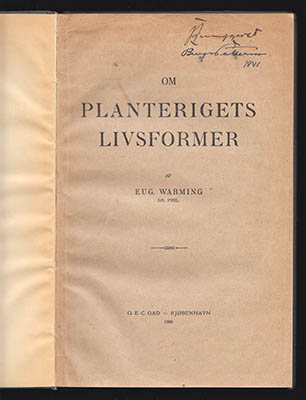 Eug. Warming : Om planterigets livsformer