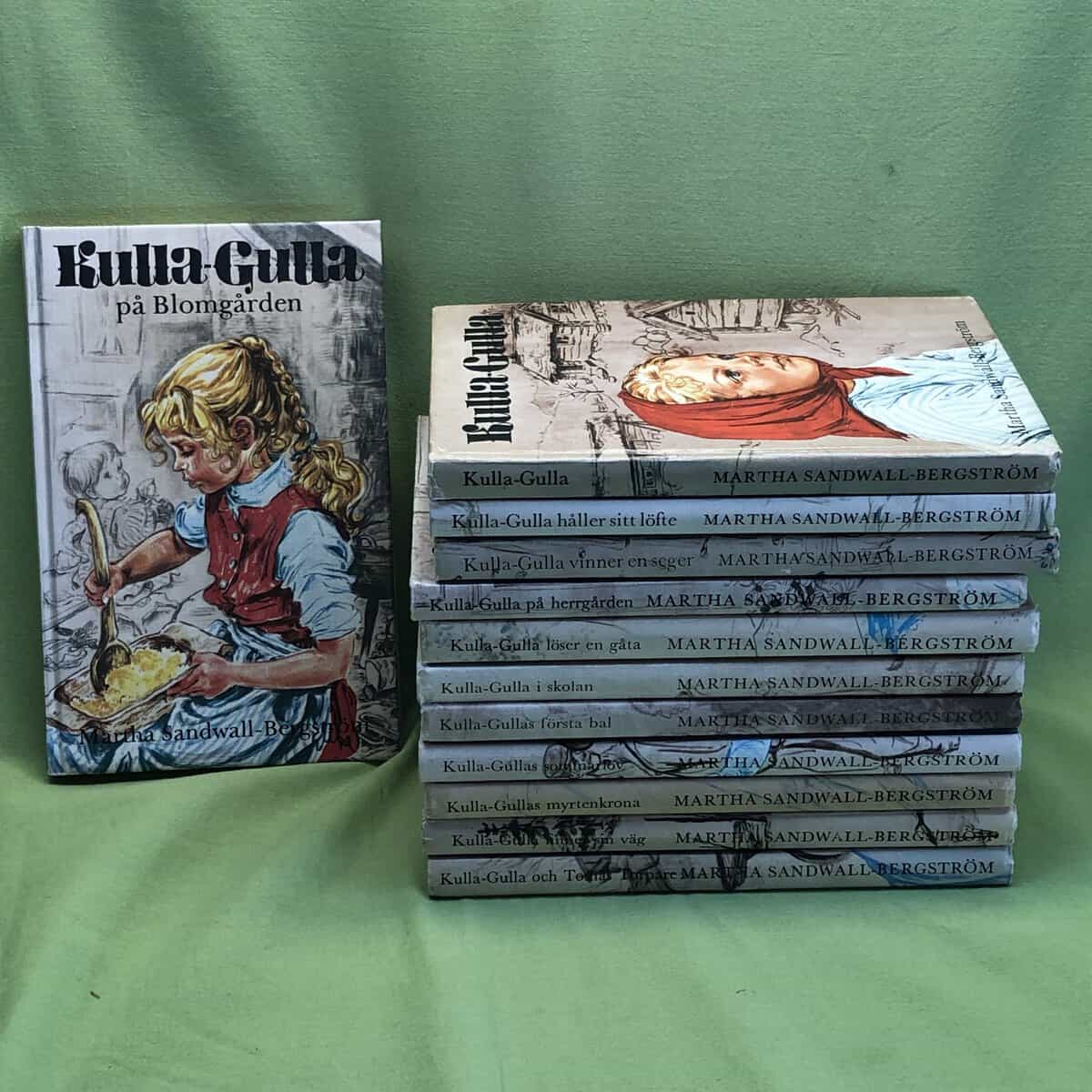 Eva Stålsjö Martha Sandwall-Bergström : Kulla-Gulla (hela serien 12 band)