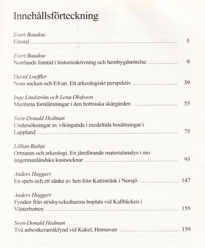 Evert Baudou : Arkeologi i norr 4/5 - 1991/92