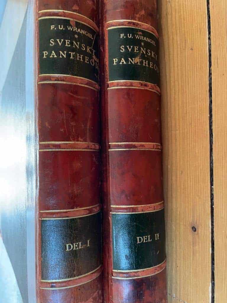 F. U. Wrangel : Svenskt Pantheon I-II (komplett). Porträtt och historiska planscher efter gravyrer