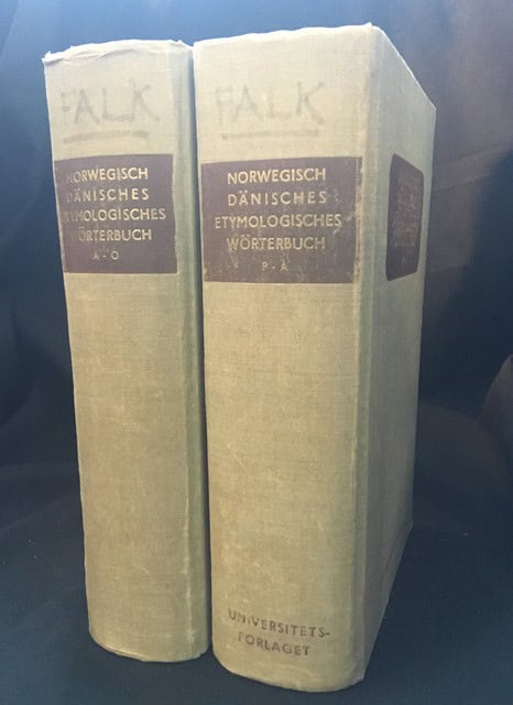 Falk, H. S. ; Torp, Alf : Norwegisch-Dänisches etymologisches Wörerbuch I A-O II P-Å, Mit Literaturnachweisen strittiger Etymologien sowie deutschem und altnordischem Wörterverzeichnis