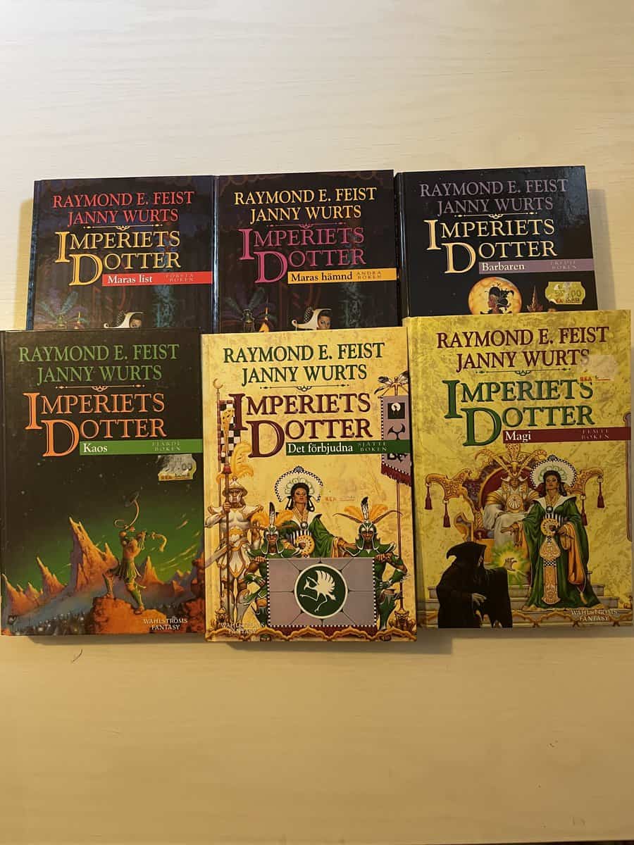 Feist, Raymond E; Wurts, Janny : Imperiets dotter 1-6 - Hela serien - Maras list - Maras hämnd - Barbaren - Kaos - Magi - Det förbjudna
