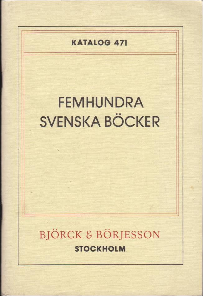 Femhundra svenska böcker