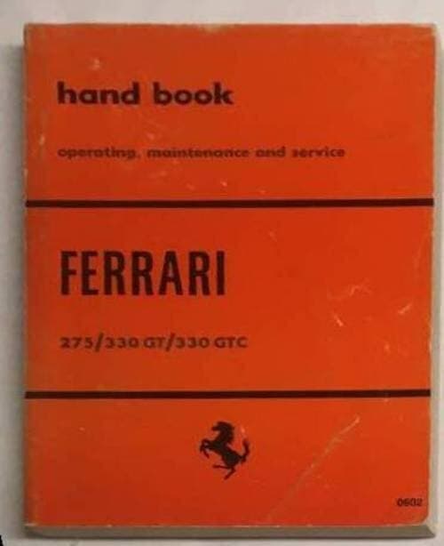 Ferrari 275/330 GT/330 GTC - Handbok