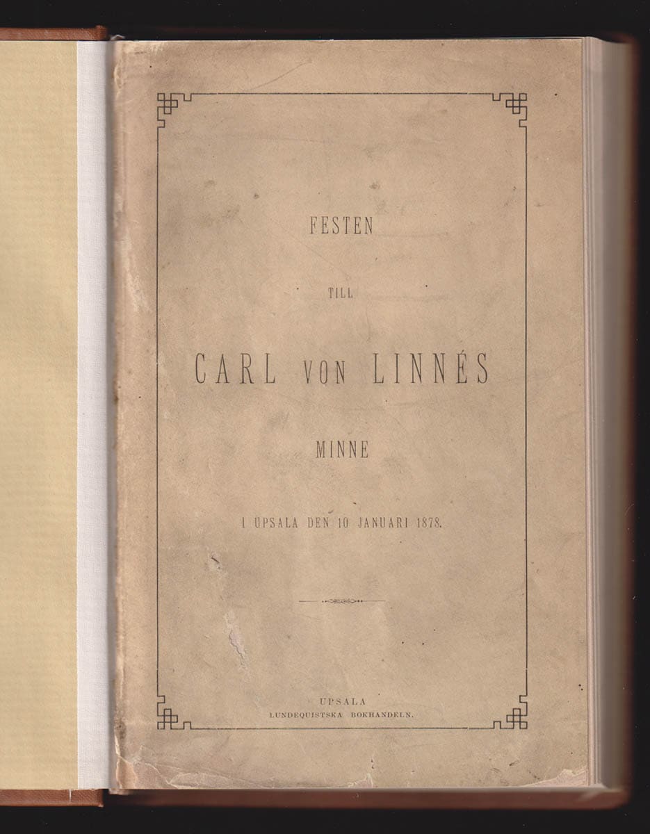 Festen till Carl von Linnés minne i Upsala den 10 januari 1878