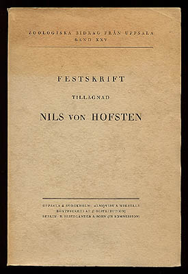 Festskrift tillägnad Nils von Hofsten