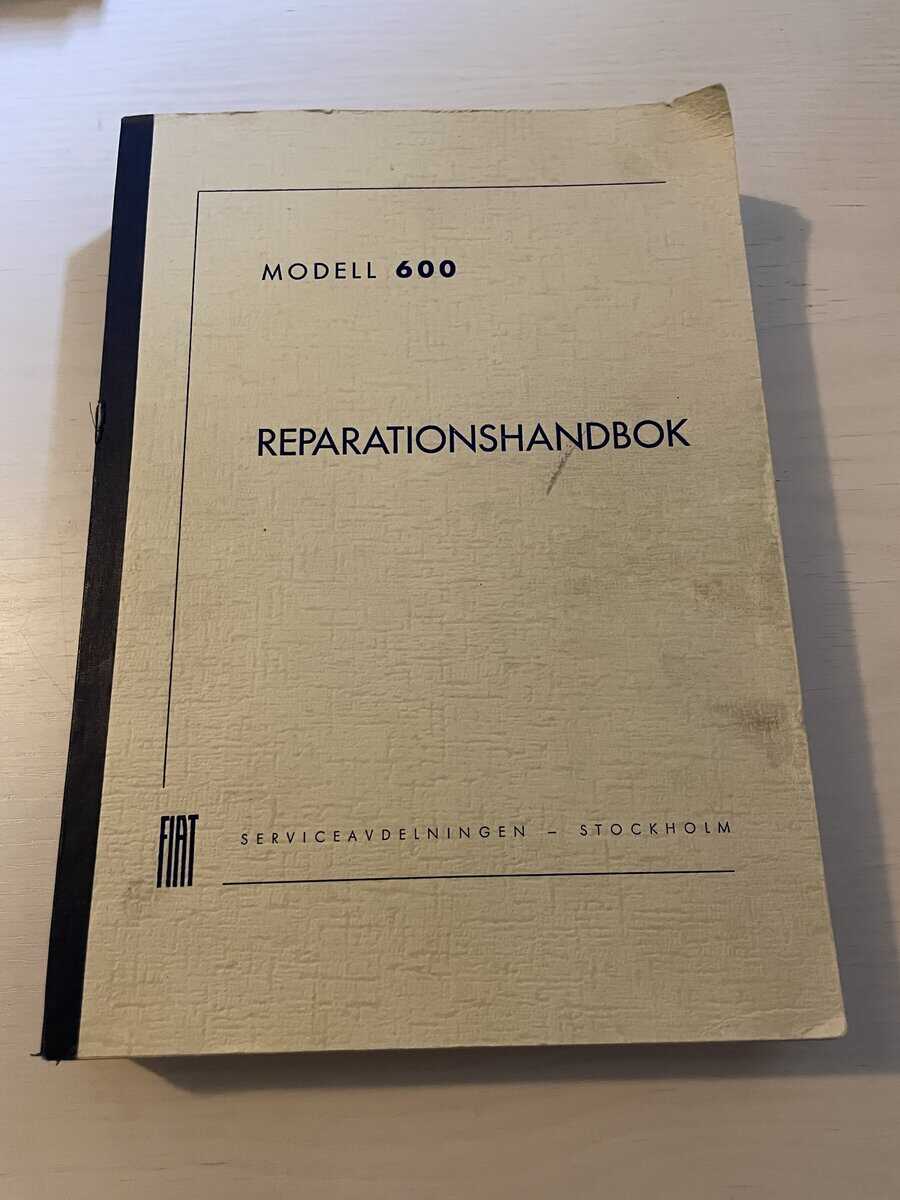 Fiat Modell 600 - Reparationshandbok