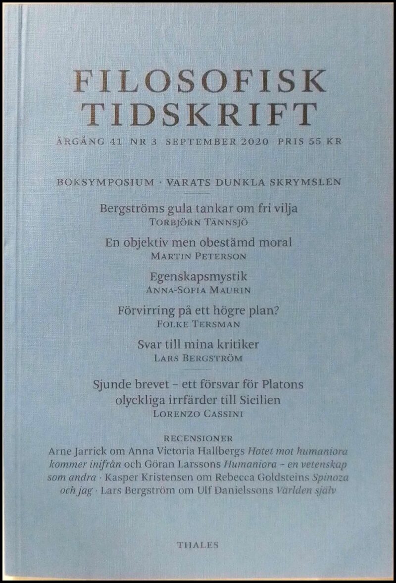 Filosofisk tidskrift : 2020 / 3