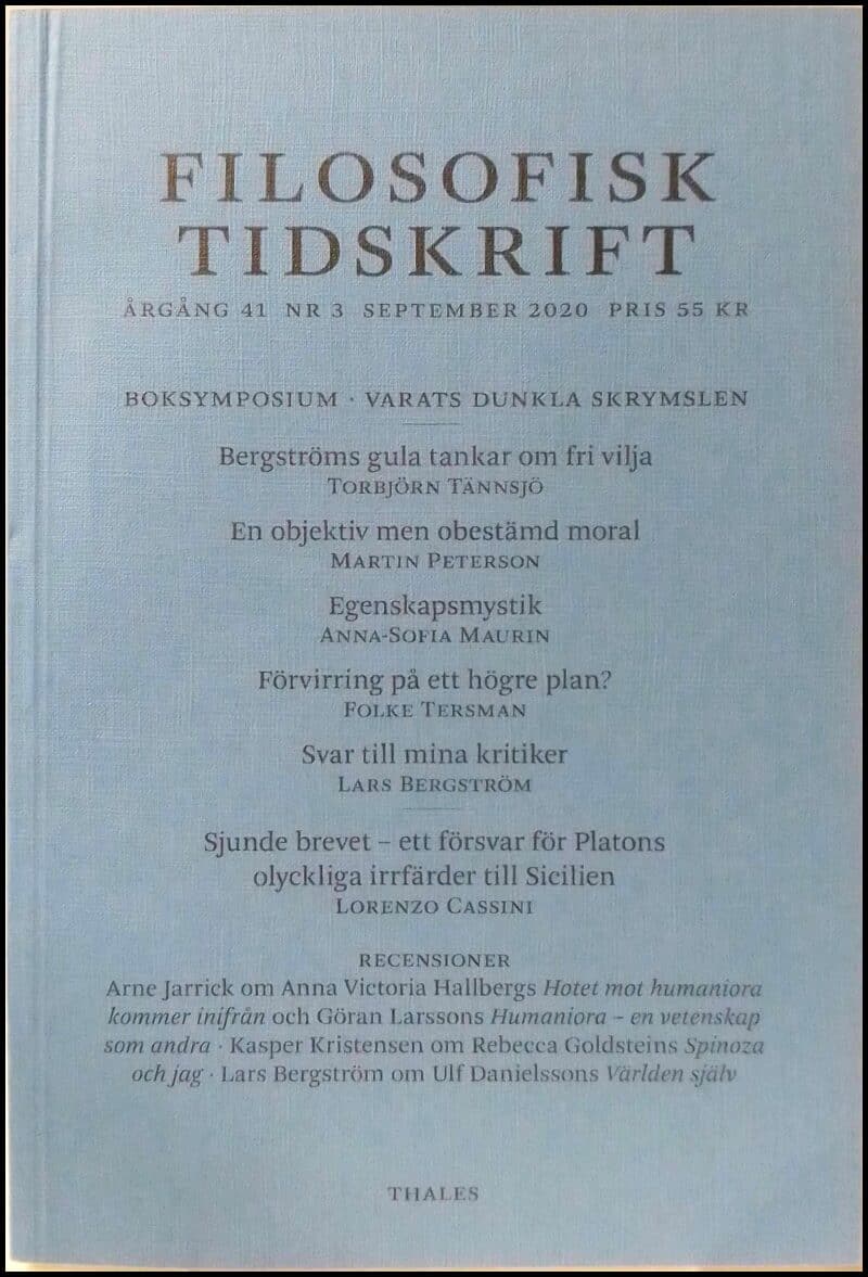 Filosofisk tidskrift : 2020 / 3