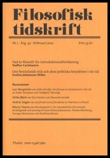 Filosofisk Tidskrift : 2022 / 1