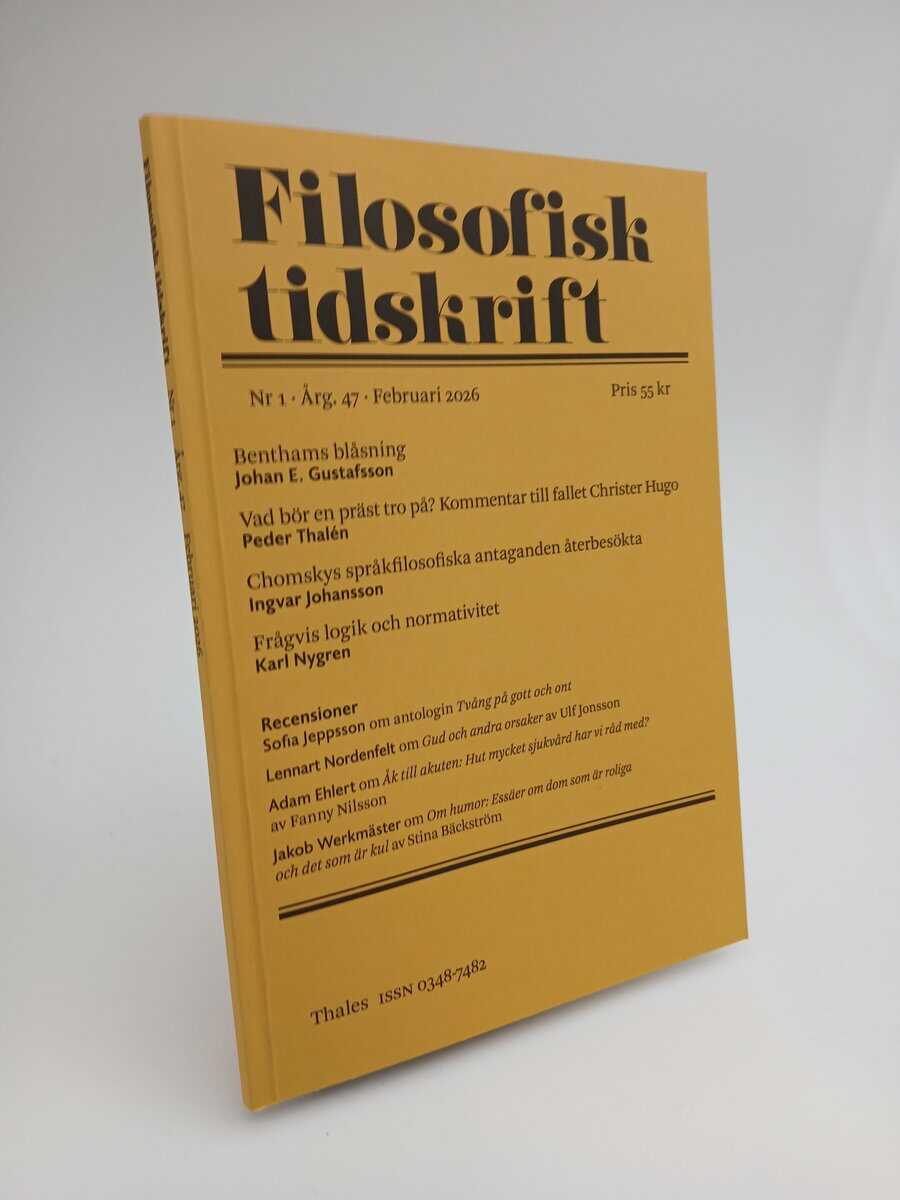 Filosofisk tidskrift : 2026/1