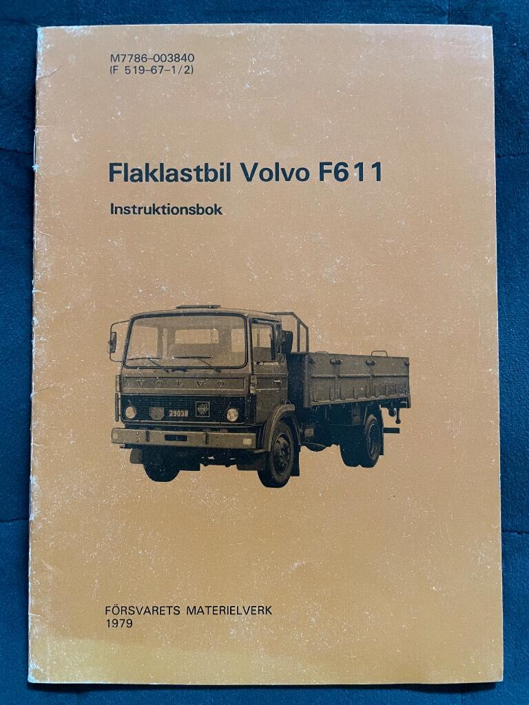 Flaklastbil Volvo F6 11 Instruktionsbok