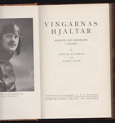 Florman, Adrian ; Ruhe, Algot (1889-1978) : Vingarnas hjältar