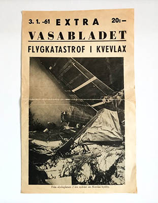 Flygkatastrof i Kvevlax (Vasa Finland)
