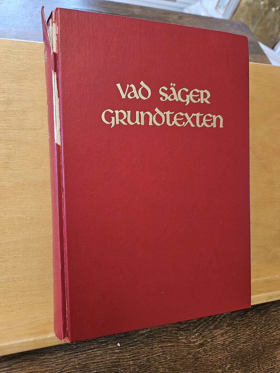 Folke Boberg : Vad säger grundtexten