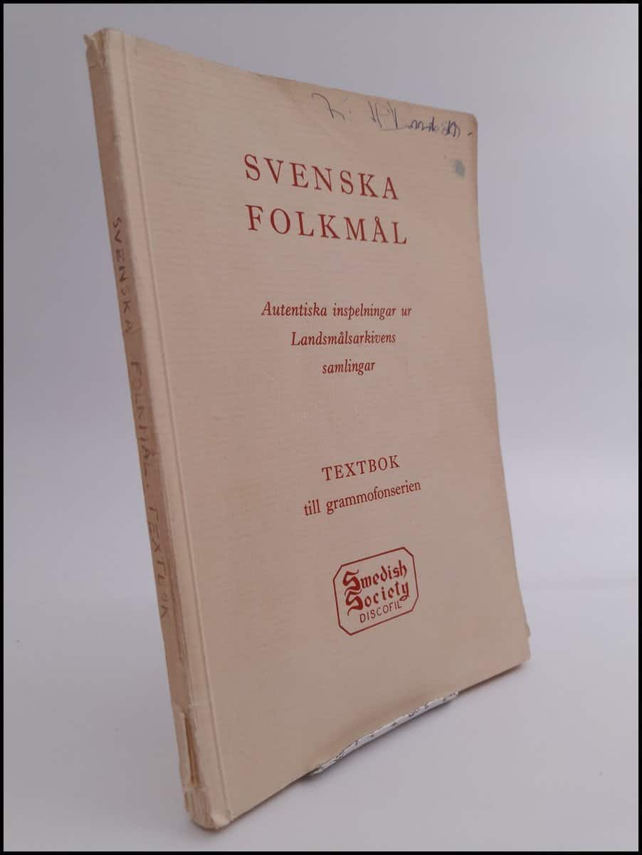 Folke Hedblom : Svenska folkmål