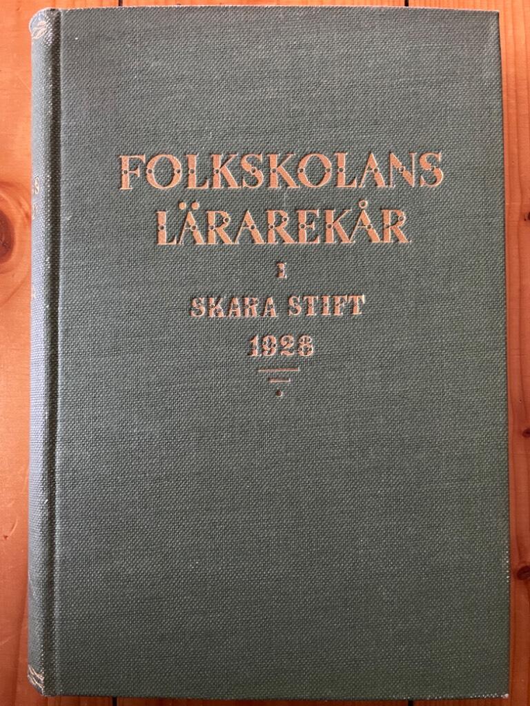 Folkskolans lärarekår i Skara stift 1928